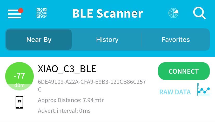 BLE connection - device discovery